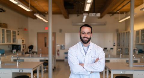Biological sciences student Evan Boylan '18 finds path to Physician Assistant Studies graduate program