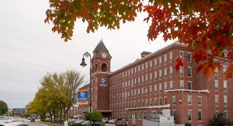 UNH Manchester building in fall