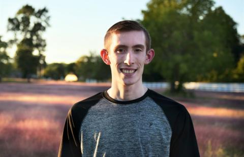 Jared O'Connell '22, a UNH Manchester senior in the computer science program