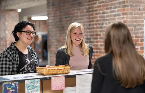 students at the PAL's desk