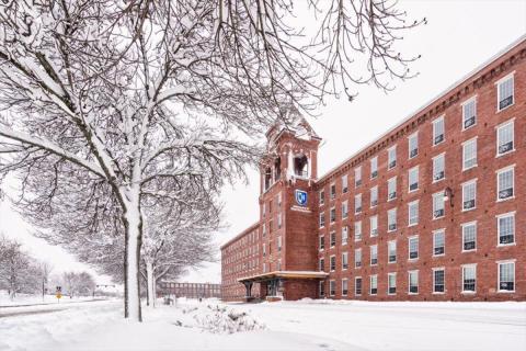UNH Manchester in the winter