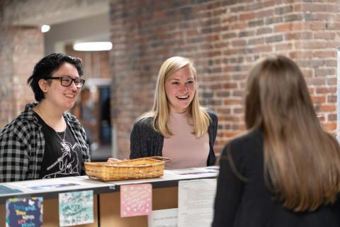 students at the PAL's desk