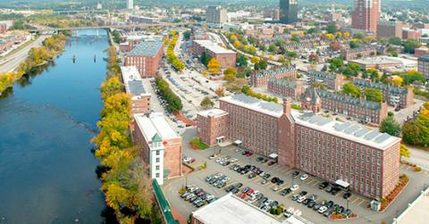aerial of UNH Manchester
