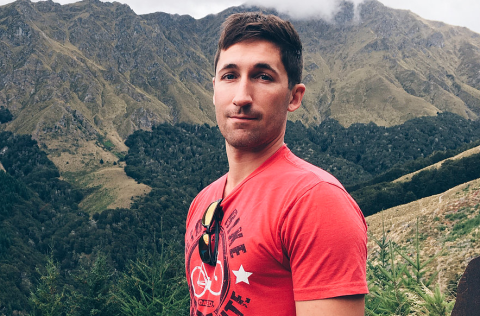 A man on a mountain