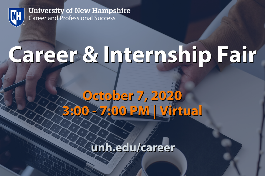 Fall 2020 Virtual Career and Internship Fair image.